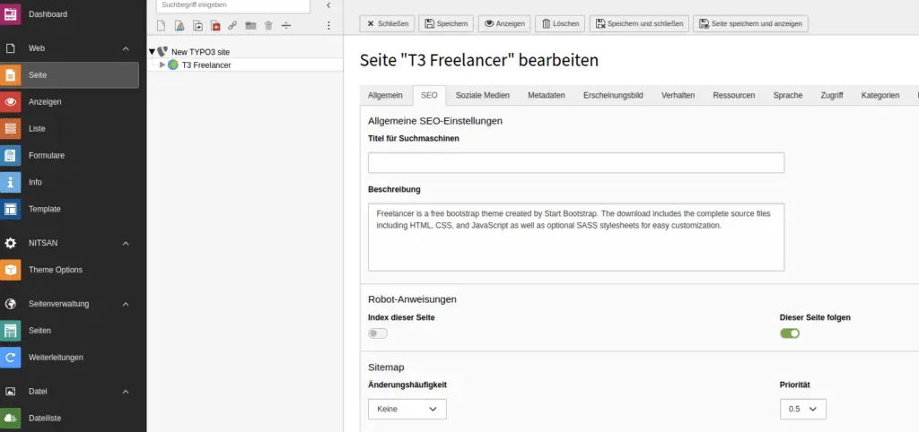 Typo3 Suchmaschinenoptimierung - SEO-Titel und mehr